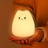 Cat Night Light for Kids,Cute Night Lamp for Nursery,Squishy Silicone Cat Touch Lights Portable, Gift for Birthday and Christmas for Kids Baby Children